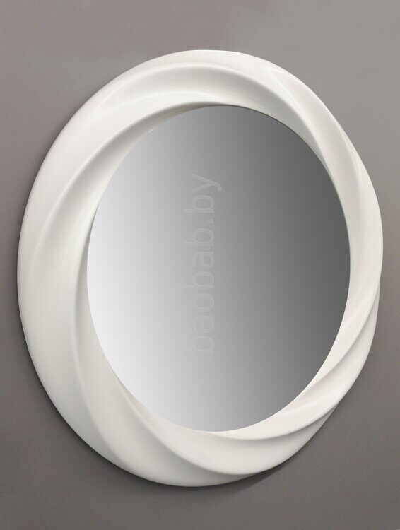 Зеркало Текапо A белый шелк, круглое d=930