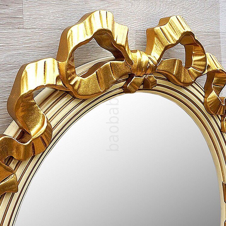 Зеркало Тенно В беж шелк с золотом